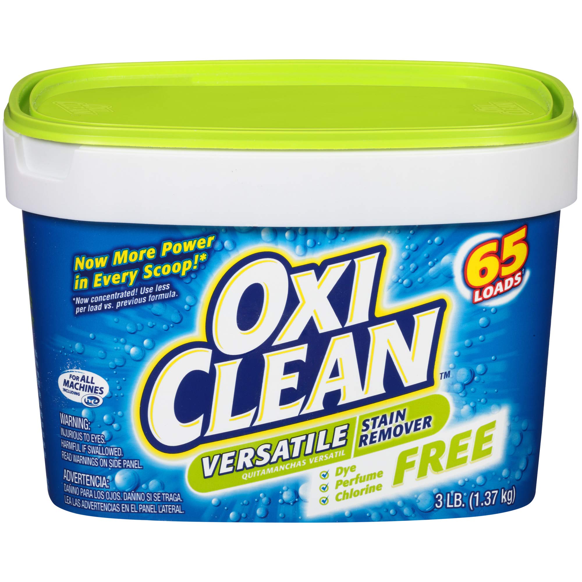 Amazon.com: OxiClean Versatile Stain Remover Free, 3 lbs, Pack of